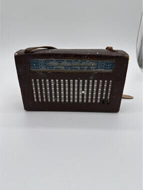 Vintage Philips L1X15T Transistor Radio - 1960s Portable 3-Band SW/BC - Leather